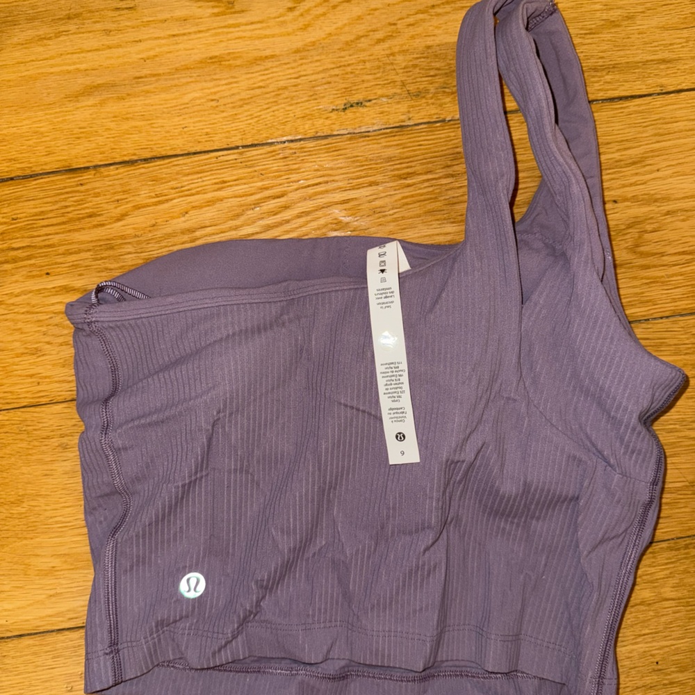Lululemon Purple Ribbed Tank - Picture 2 of 2